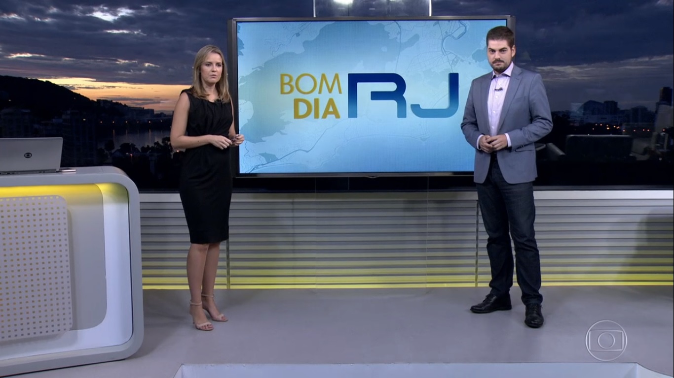Silvana Ramiro e Guilherme Peixoto, apresentadores do Bom Dia RJ