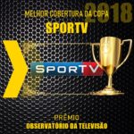 SportTV ganhou prêmio Observatório da Televisão como Melhor Cobertura da Copa (Montagem: Reprodução)