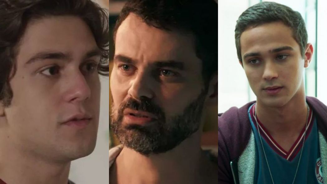 Alex (Daniel Rangel), Rafael (Carmo Dalla Vecchia) e Marcio (André Luiz Frambach) de Malhacao Vidas Brasileiras
