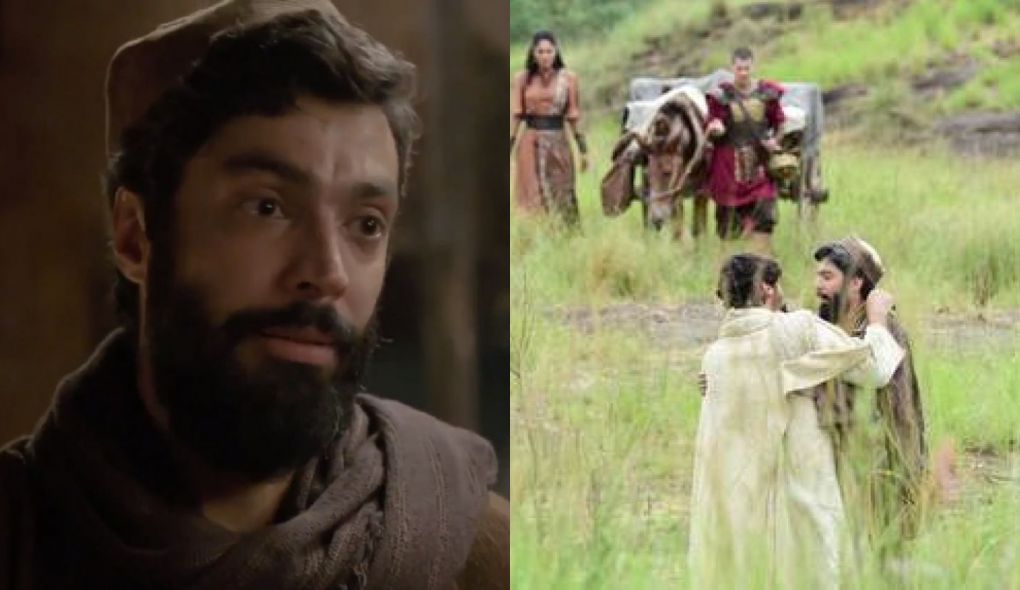 Lazaro (Vandre Silveira) sera ressuscitado por Jesus (Dudu Azevedo) na novela da Record TV