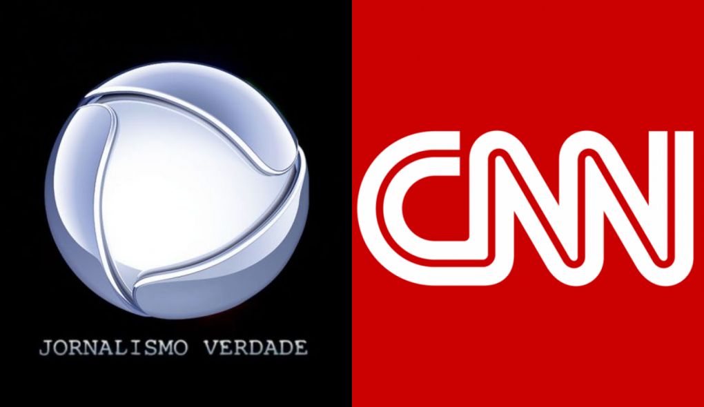 Logo da Record e CNN