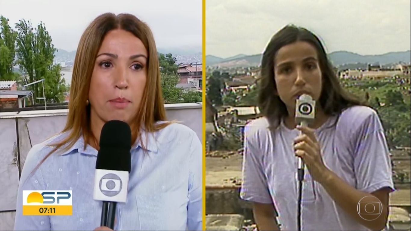 A repórter da Globo Ananda Apple no Bom Dia São Paulo