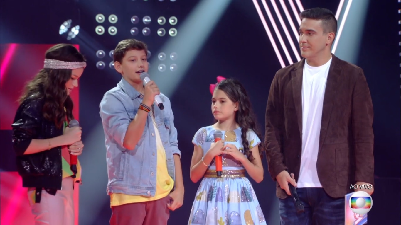 Joao Napoli e Andre Marques no The Voice Kids