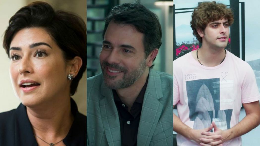 Solange (Fernanda Paes Leme), Osvaldo (Claudio Lins) e Álvaro (Eike Duarte) de Malhação – Vidas Brasileiras