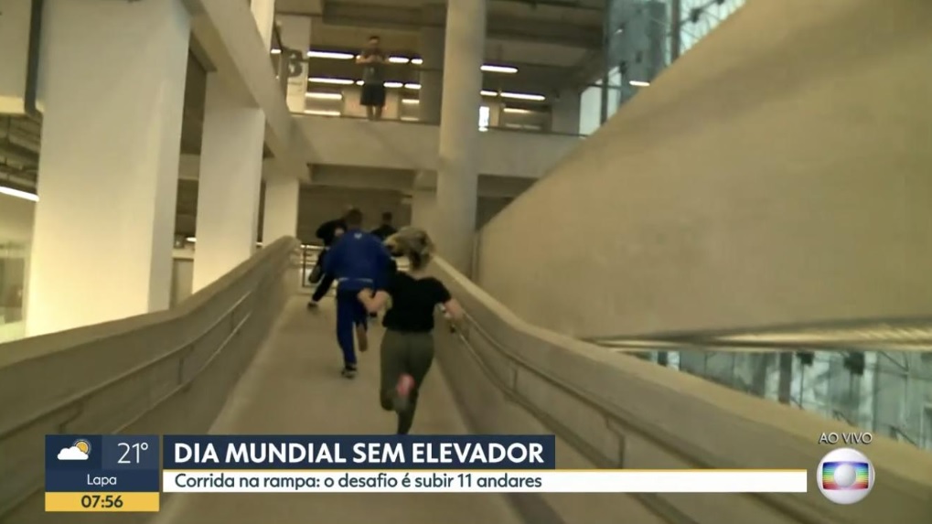 A repórter Luiza Vaz participou de um desafio proposto pelo Bom Dia SP, informativo da Globo