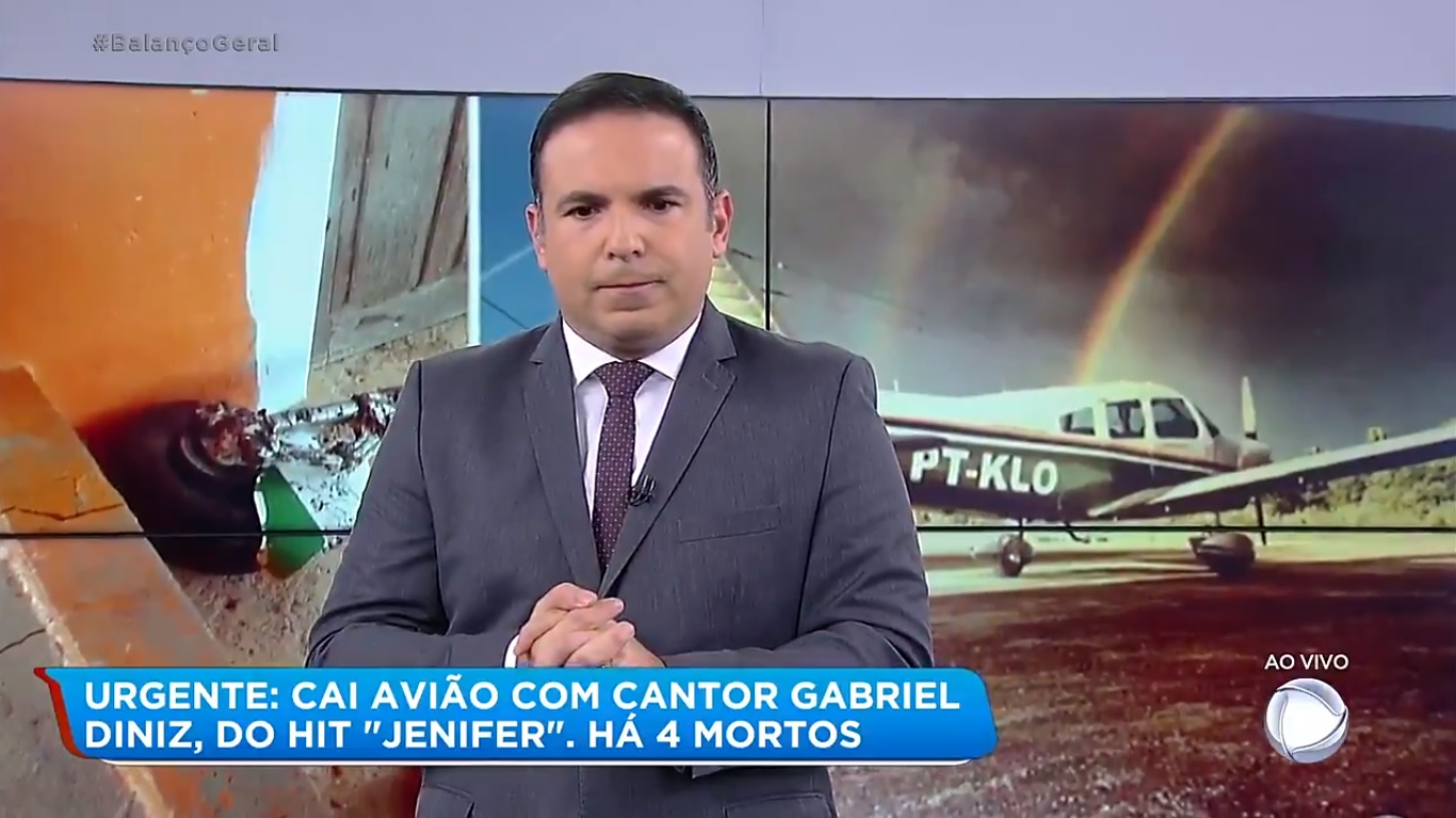 Balanço Geral SP falou sobre o acidente que causou a morte do cantor Gabriel Diniz