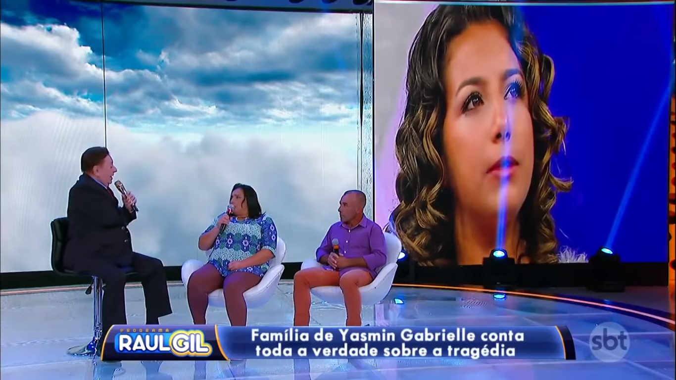 Família de Yasmin Gabrielle participou do Programa Raul Gil