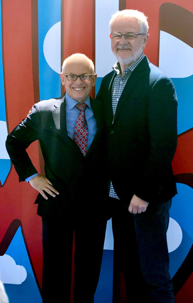 Jeff Schlesinger (Presidente da Warner Bros. International Television Distribution) e Carlos Henrique Schroder