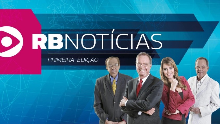 Equipe do jornal RB Notícias da Rede Brasil de Televisão