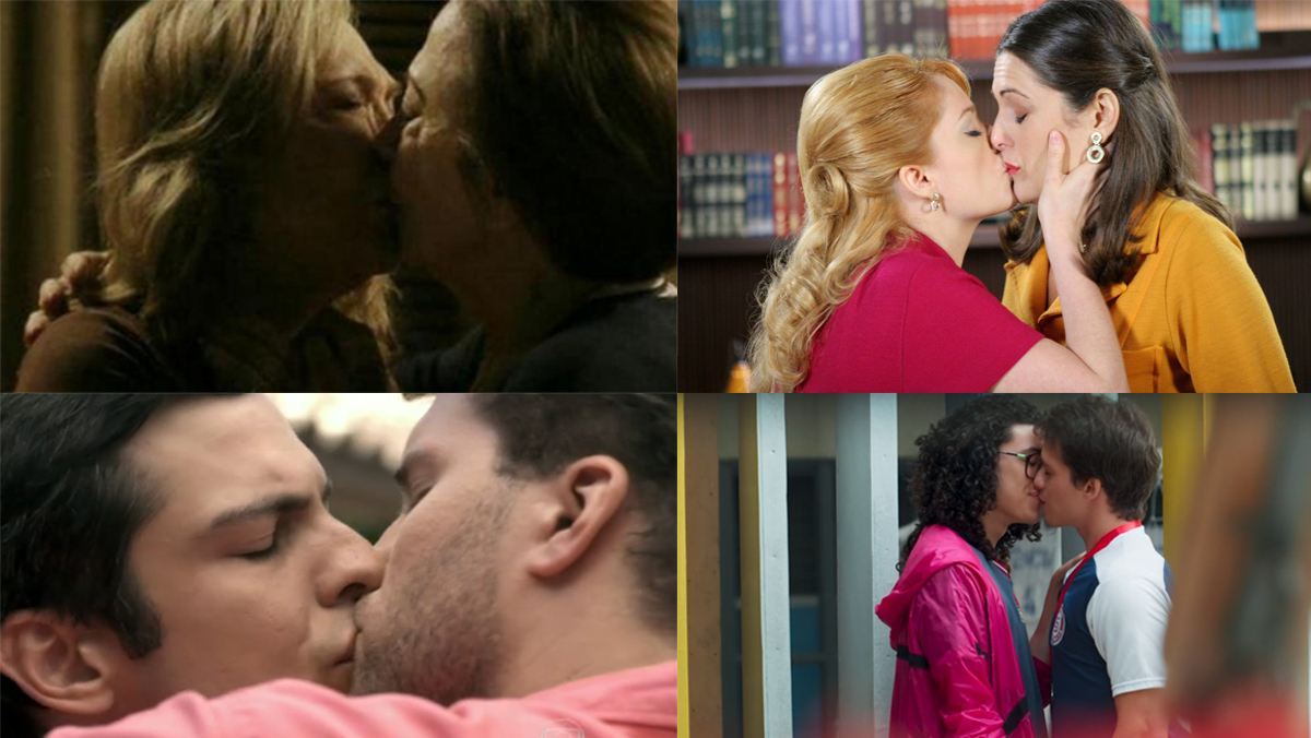 Cenas marcantes de beijo gay nas novelas (Reprodução)