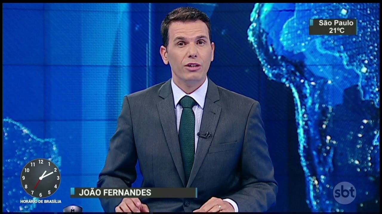 João Fernandes foi âncora do SBT Notícias (Reprodução / SBT)