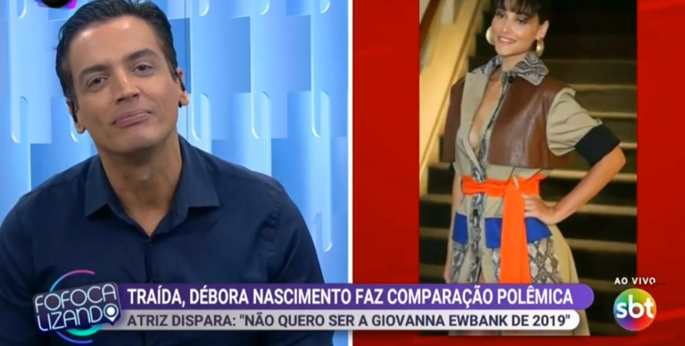 Leo Dias alfinetou Débora Nascimento no Fofocalizando