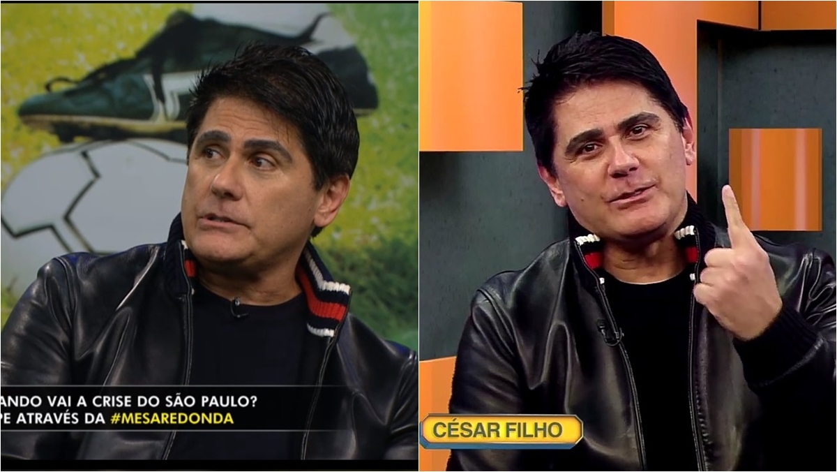 César Filho apareceu em dose dupla na televisão neste domingo (02) (Reprodução: Band/TVGazeta)