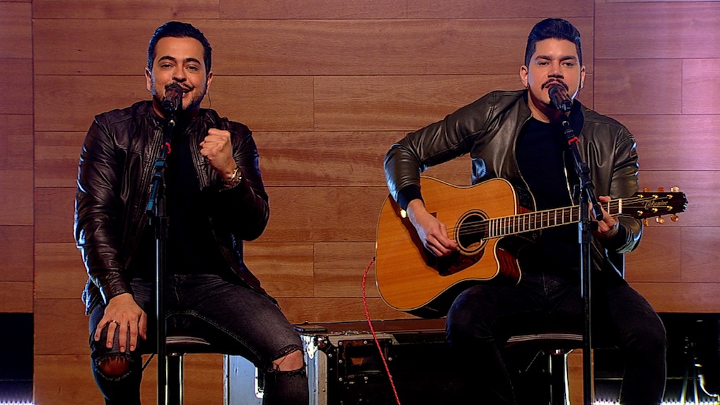 A dupla Henrique e Diego gravou participação especial no novo estúdio