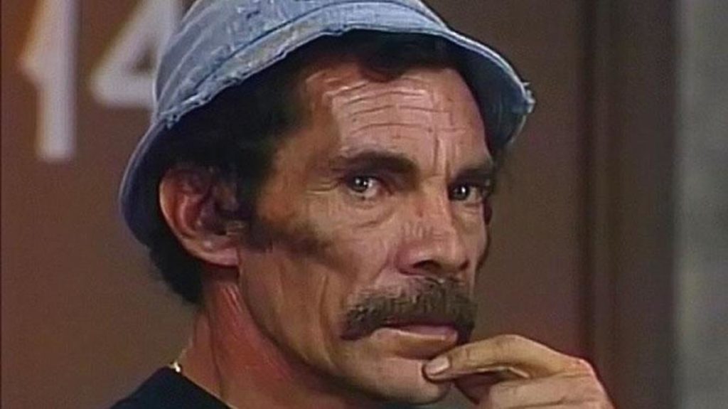 Ramon Valdés como Seu Madruga do seriado Chaves