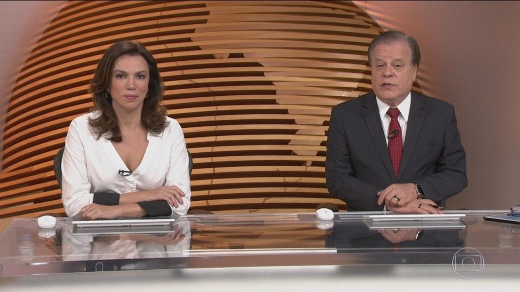 Ana Paula Araújo e Chico Pinheiro no Bom Dia Brasil: jornal terá menos aparição dos âncoras nacional em Minas Gerais (Reprodução/Globo)