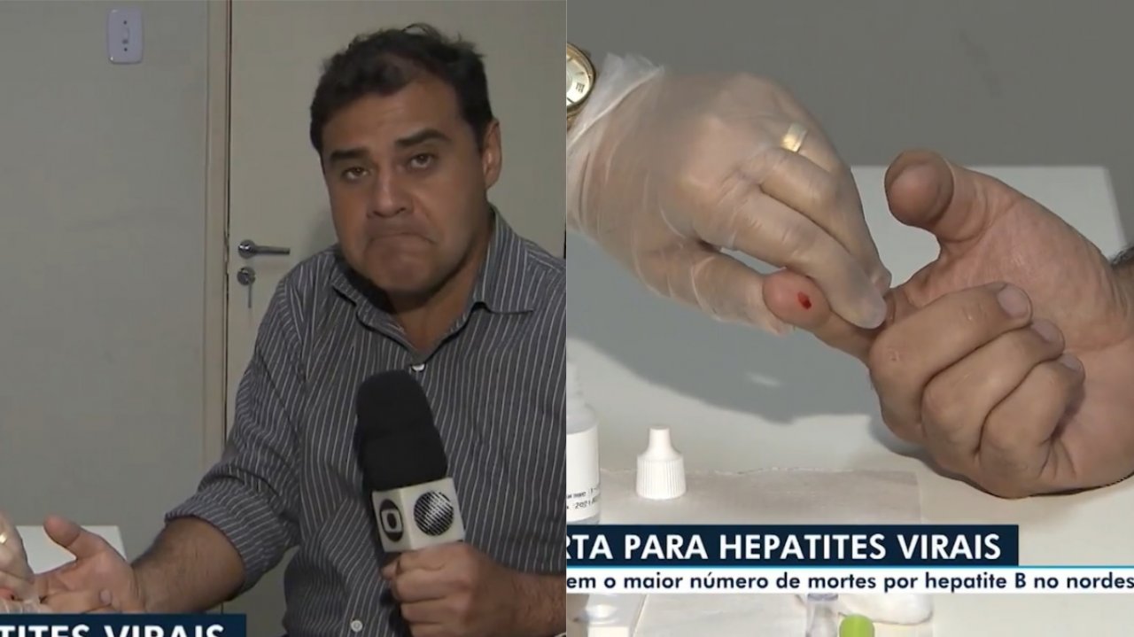 Dalton Soares em reportagem que viralizou na TV Bahia: repórter se pronuncia (Reprodução/TV Bahia)