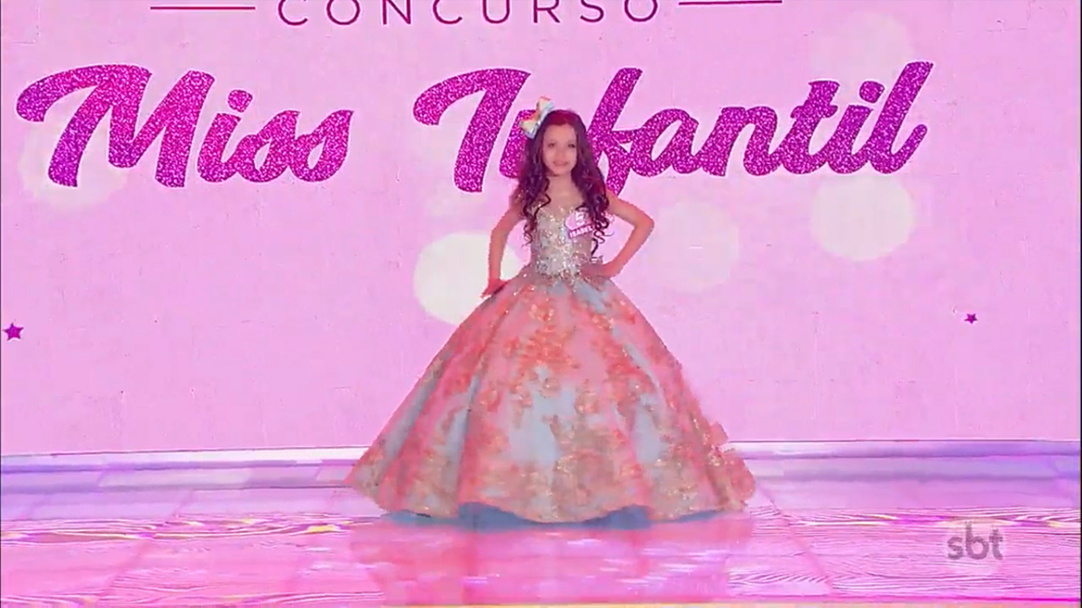 Concurso Miss Infantil no Programa Silvio Santos