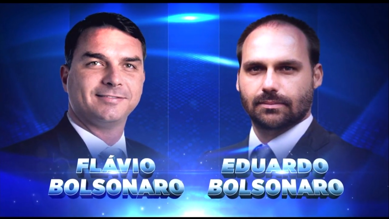 Flávio e Eduardo Bolsonaro participarão do Programa Silvio Santos