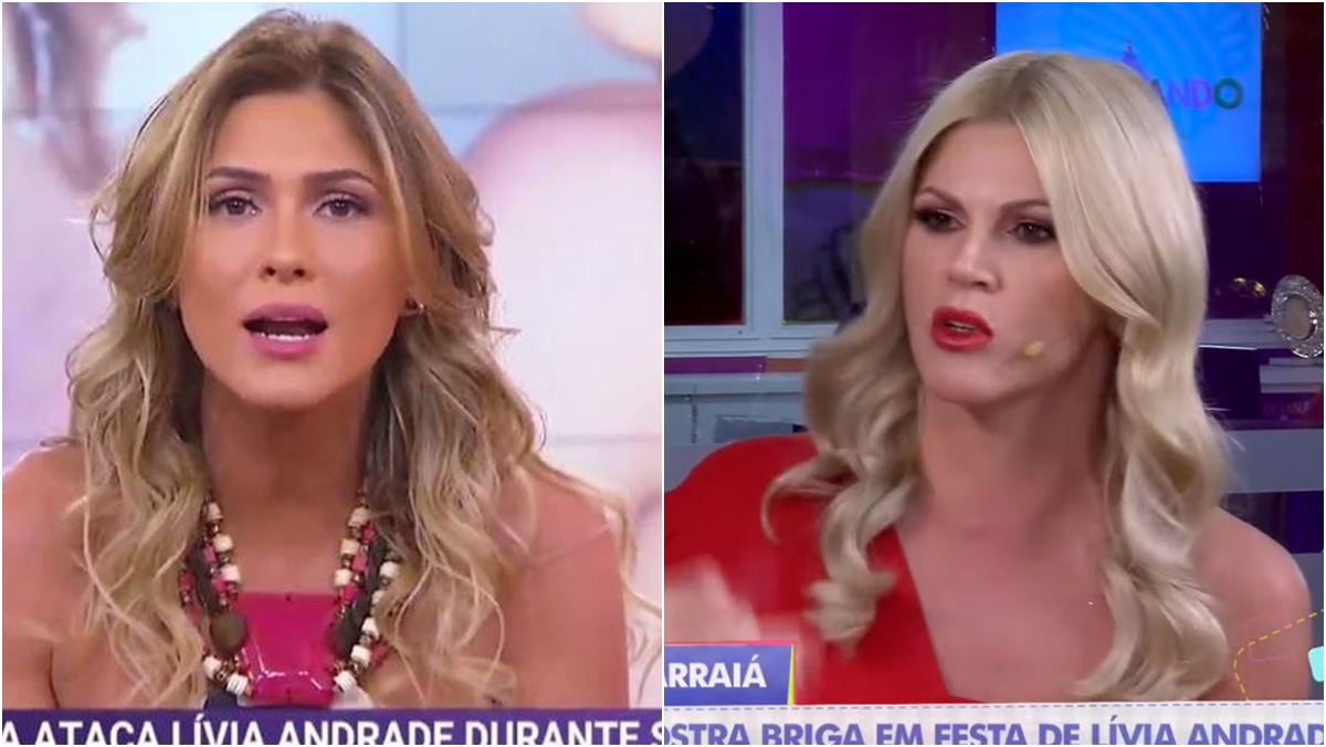 Lívia Andrade e Val Marchiori trocam farpas na televisão