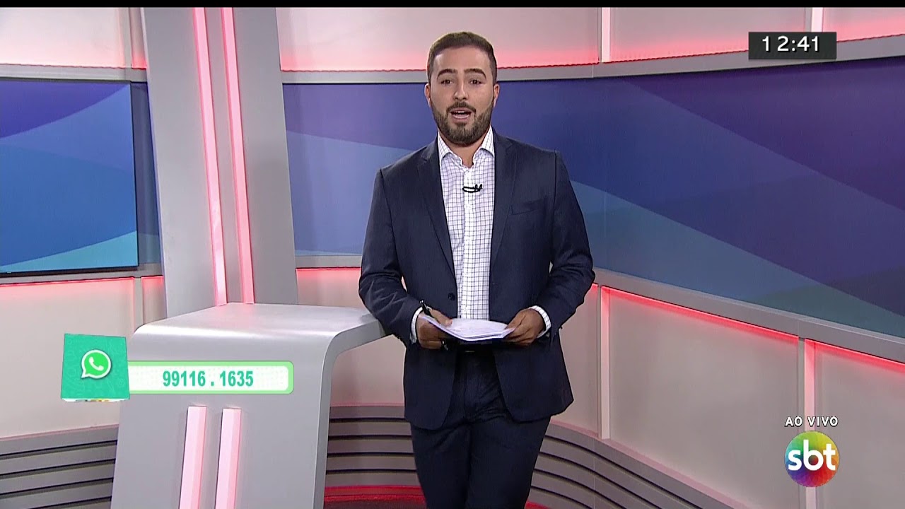 Felipe Malta no SBT Brasília: jornalista vai estrear no SBT Brasil neste sábado (Reprodução/SBT Brasília)