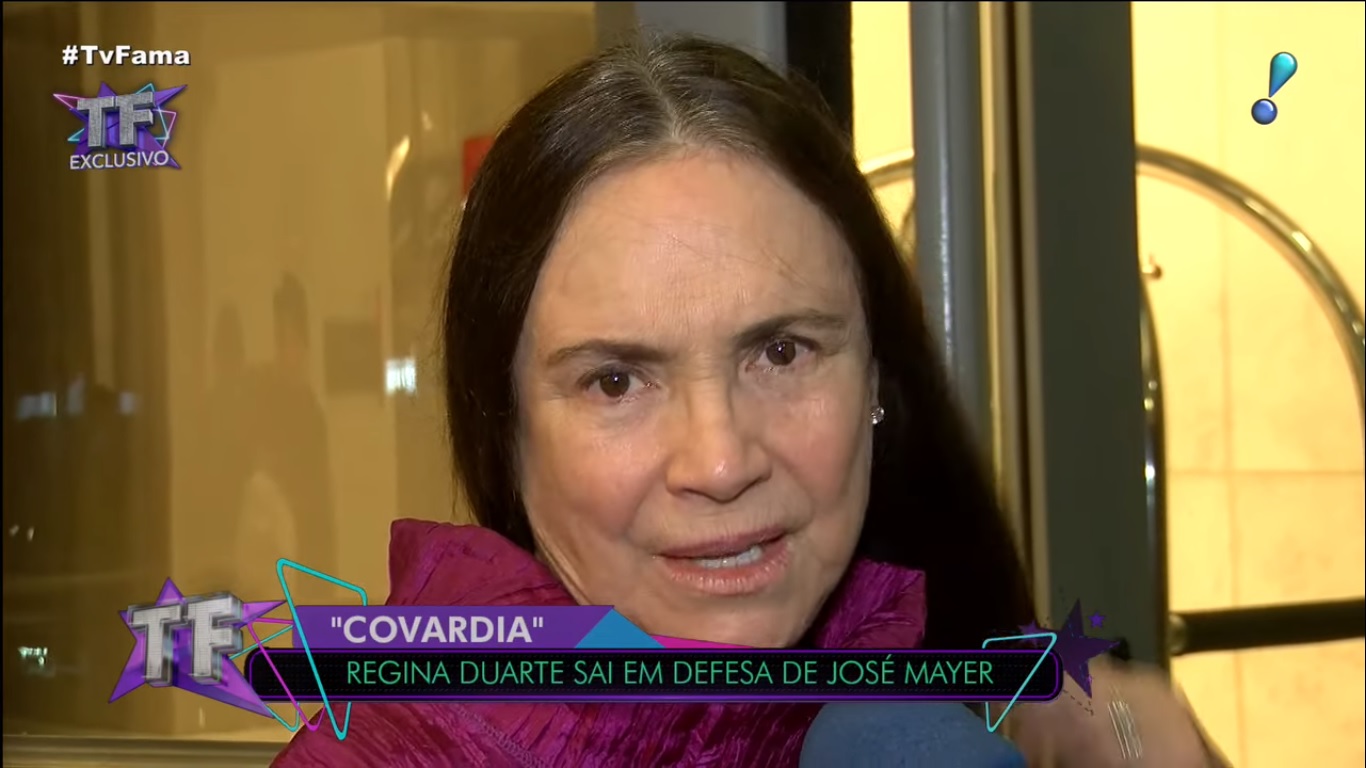 Regina Duarte falou sobre José Mayer para o TV Fama