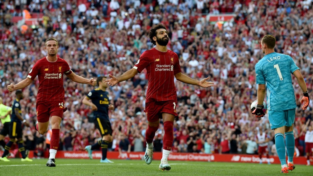 Salah, jogador do Liverpool: ESPN Brasil marca alto Ibope com Premier League (Divulgação/ESPN Brasil)