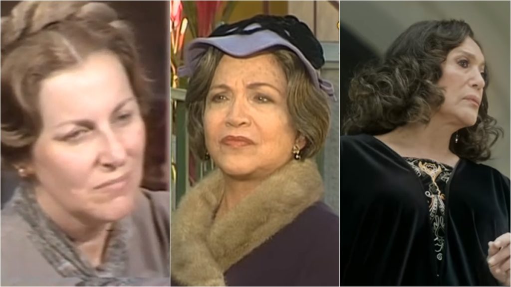 As intérpretes da Tia Emília em três versões de Éramos Seis