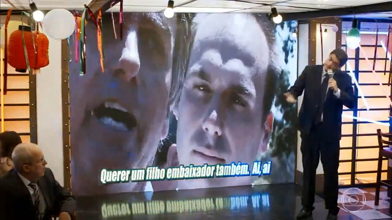 Bolsonaro do Zorra: piada com queda de popularidade (Reprodução/Globo)