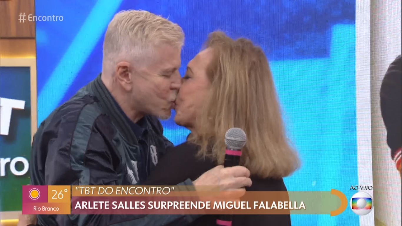 Miguel Falabella e Arlete Salles no Encontro