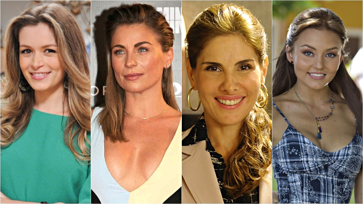 Bianca Castanho, Ludwika Paleta, Helena Fernades eAngelique Boyer são atrizes que fizeram parte de Canaviela de Paixões e Abismo de Paixão (Divulgação)