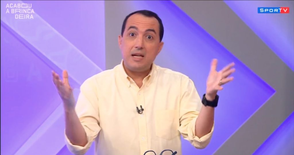 Carlos Cereto na apresentação do Acabou a Brincadeira: programa do SporTV vai acabar no fim do ano (Reprodução/SporTV)