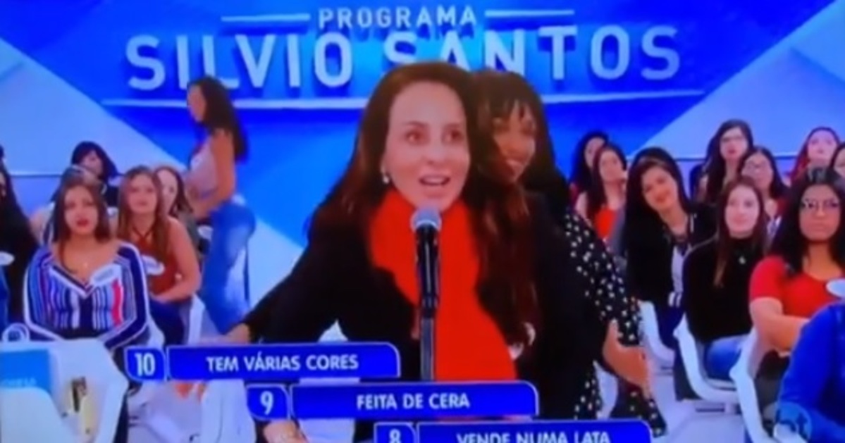 Fernanda Chamma no Programa Silvio Santos