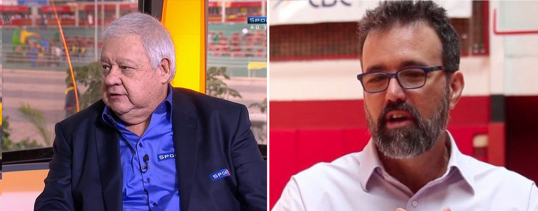Paulo Stein e Roby Porto: narradores do Grupo Globo foram dispensados nesta sexta-feira (Reprodução/SporTV)