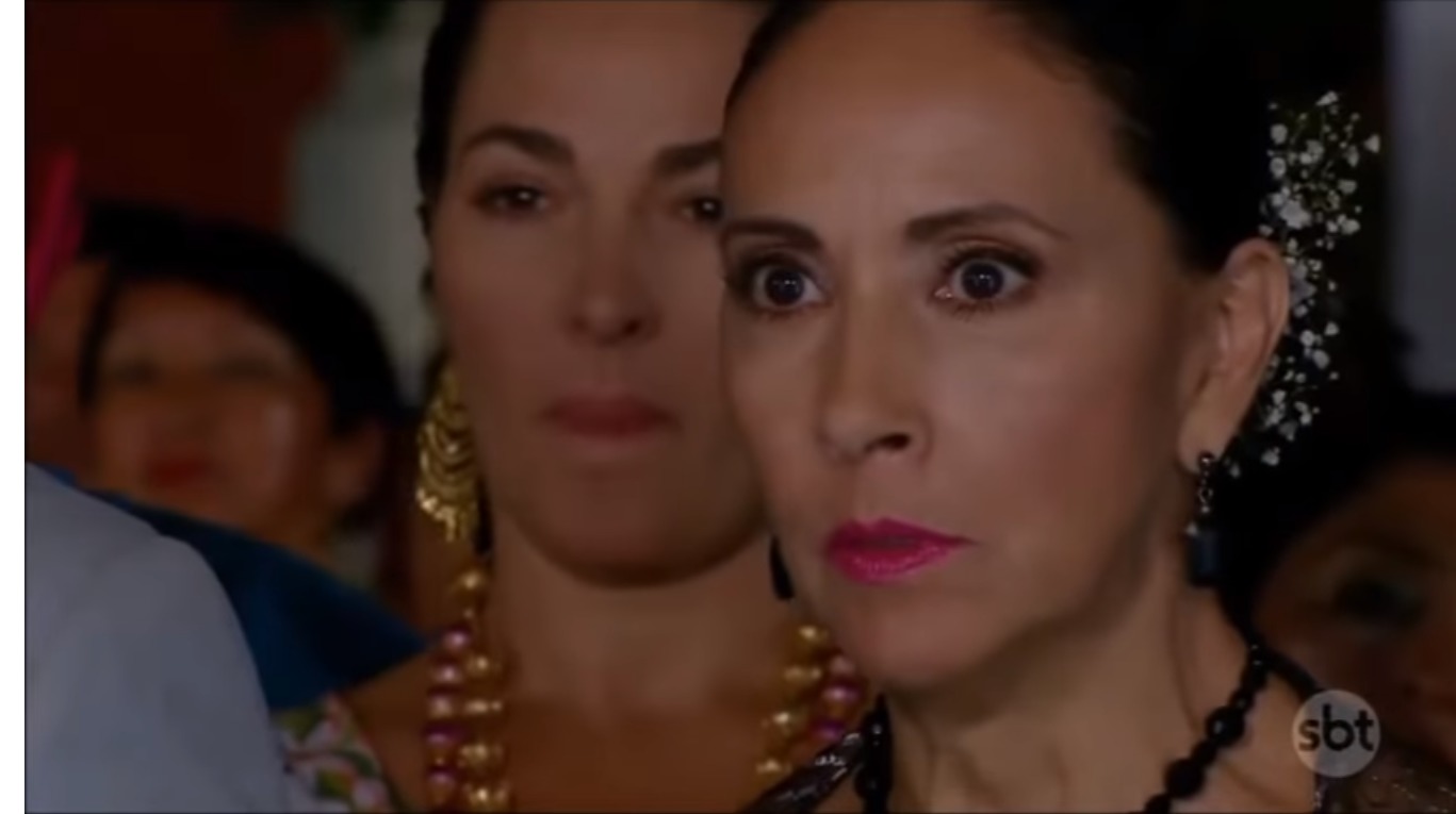 Blanca Guerra como Almerinda em Abismo de Paixão (Reprodução / YouTube)