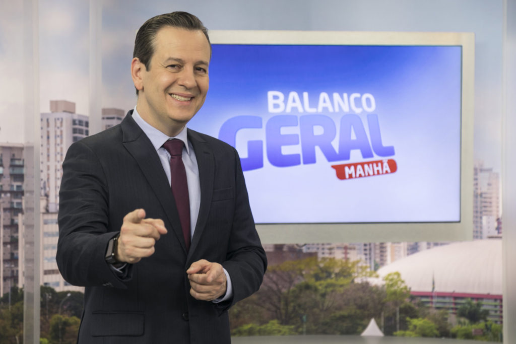Celso Zucatelli no Balanço Geral (Antonio Chahestian/Divulgação Record TV)