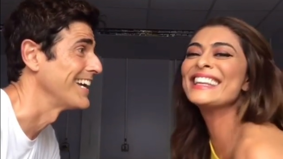 Juliana Paes e Reynaldo Gianecchini se divertem com despedida de A Dona do Pedaço (Reprodução: Instagram)