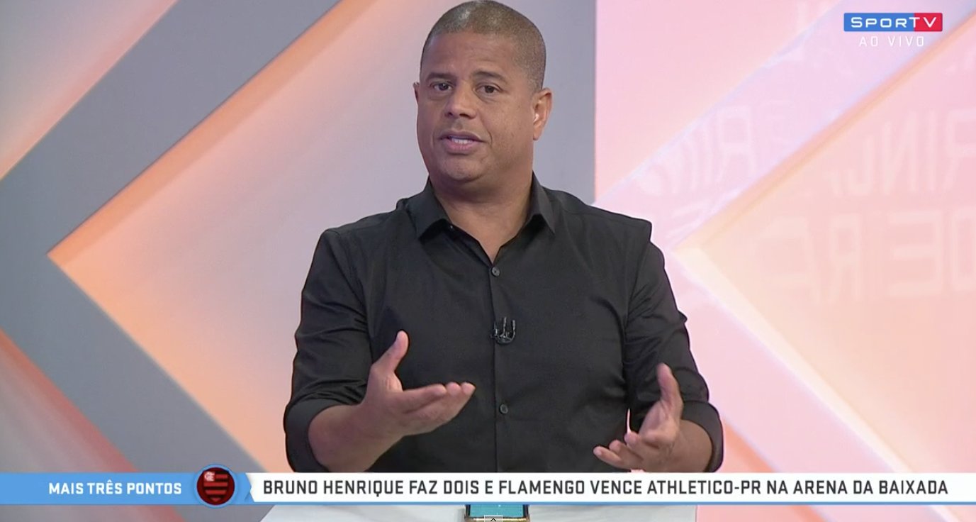 Marcelinho Carioca: testado no Grupo Globo para conseguir contrato para o ano que vem (Reprodução/SporTV)
