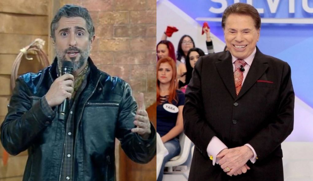 Marcos Mion em A Fazenda, da Record TV, e Silvio Santos no SBT