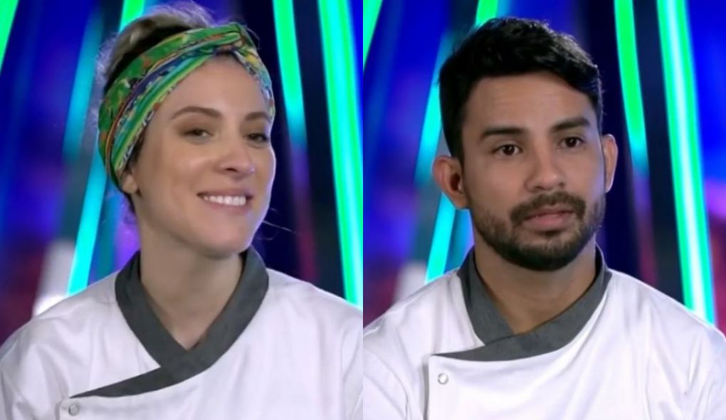 Mariana Pelozio e Roberto Neves, participantes eliminados do Mestre do Sabor