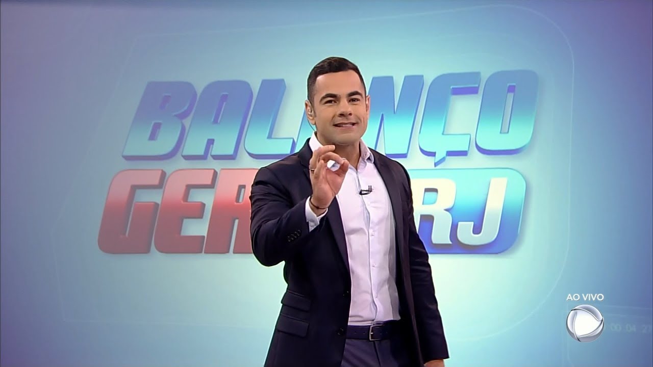 Tino Jr., apresentador do Balanço Geral RJ, da Record TV