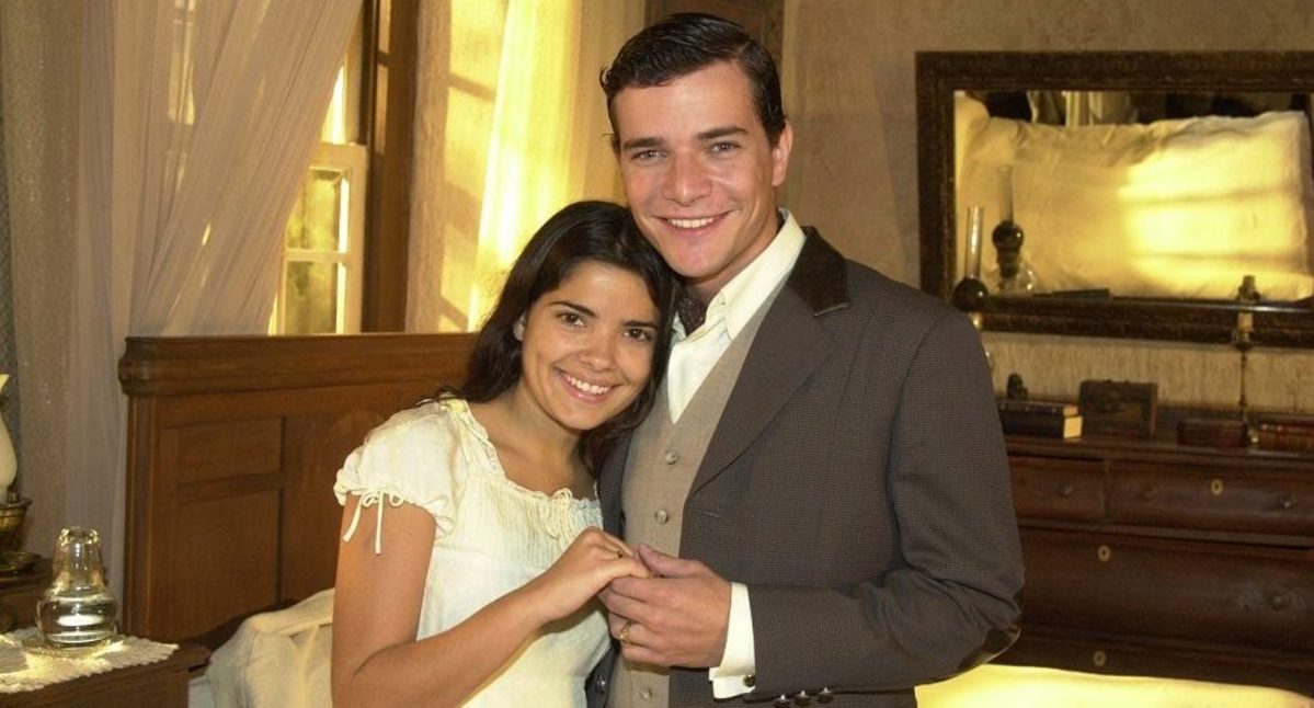 Vanessa Giácomo (Zuca) e Daniel de Oliveira (Luís Jerônimo) em Cabocla