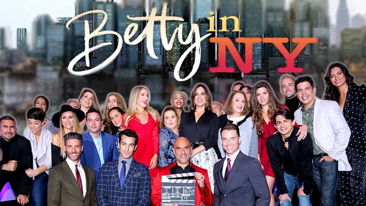 Elenco da novela Betty, a Feia, em Nova York (Divulgação / Telemundo)