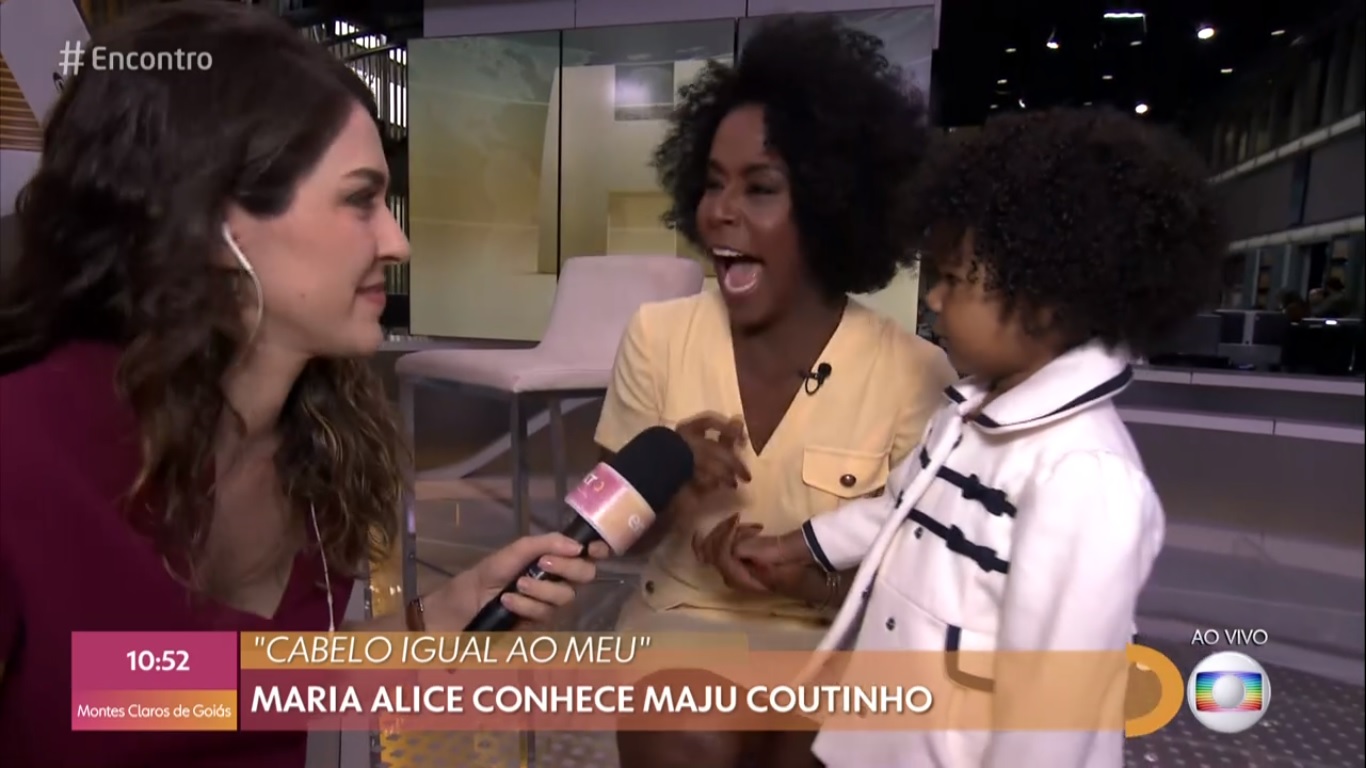 Maria Alice e Maju Coutinho no Encontro com Fátima Bernardes