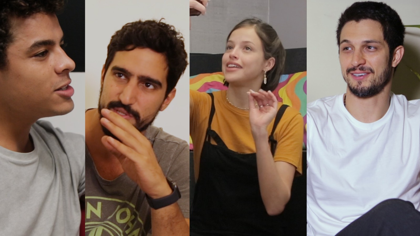 Atores da Globo em vídeo produzido pela emissora: Globo convoca novas estrelas para encontrar atores iniciantes (Reprodução/GShow)