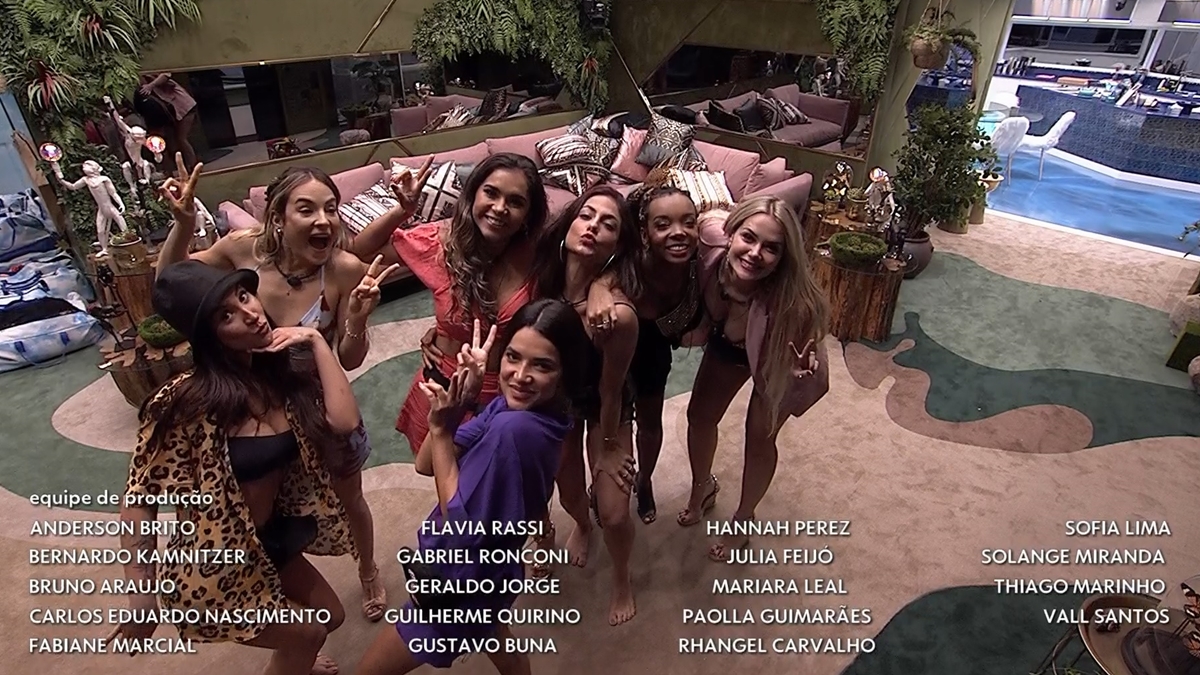 Meninas do grupo Pipoca e Camarote (Reprodução/TVGlobo)