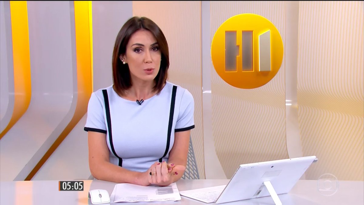 Michelle Barros no Hora 1: jornalista vai apresentar Carnaval de SP na Globo a partir deste ano (Reprodução/Globo)