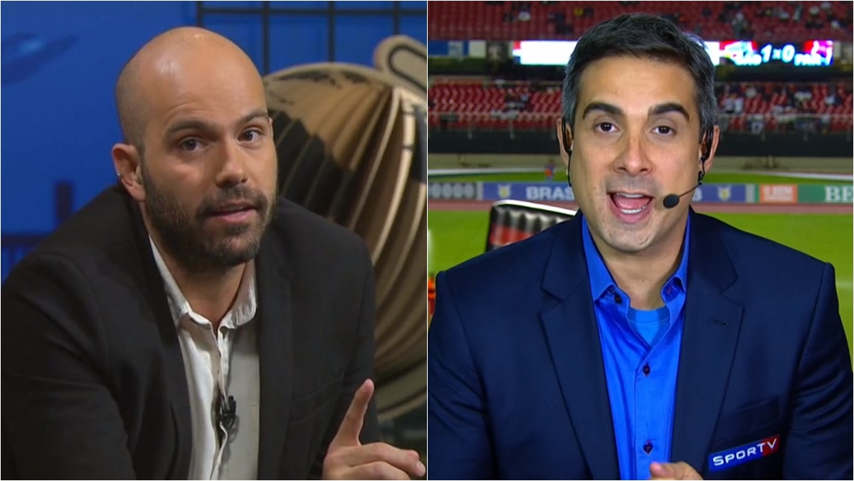 Lucas Gutierrez e Gustavo Villani: apresentador do Esporte Espetacular assume Segue o Jogo na Globo (Reprodução/SporTV/Globo)