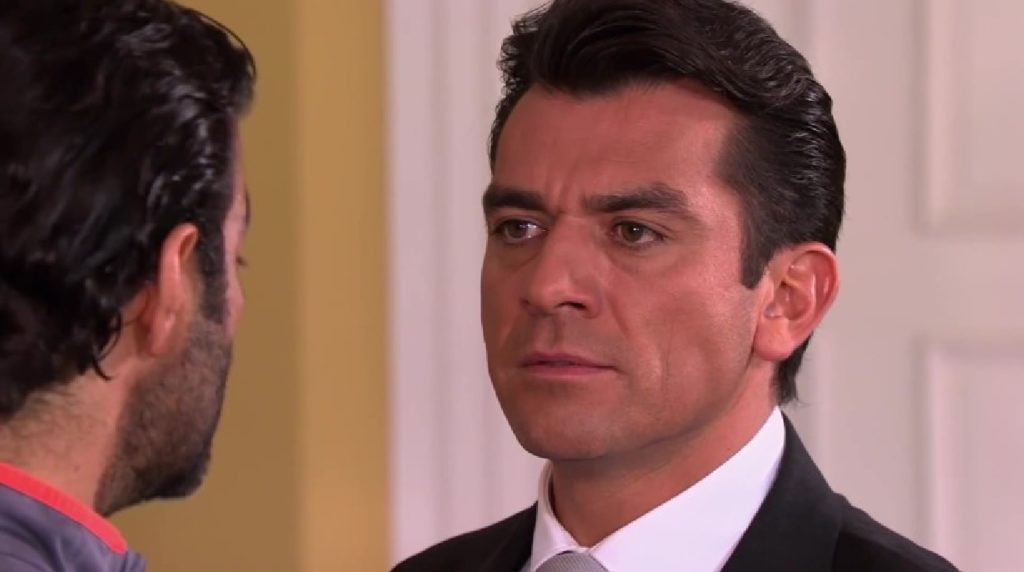 Jorge Salinas e Pablo Montero como Fernando e Diego em Meu Coração é Teu (Divulgação / Televisa)