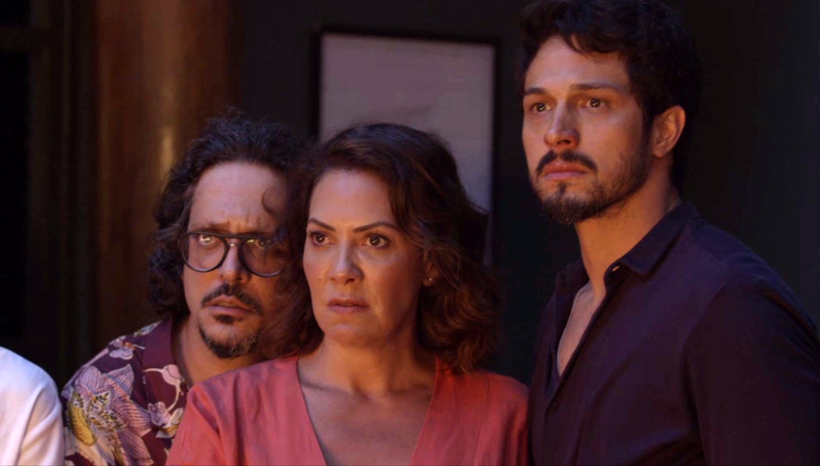 Mario (Lúcio Mauro Filho), Nana (Fabiula Nascimento) e Marcos (Rômulo Estrela) em Bom Sucesso